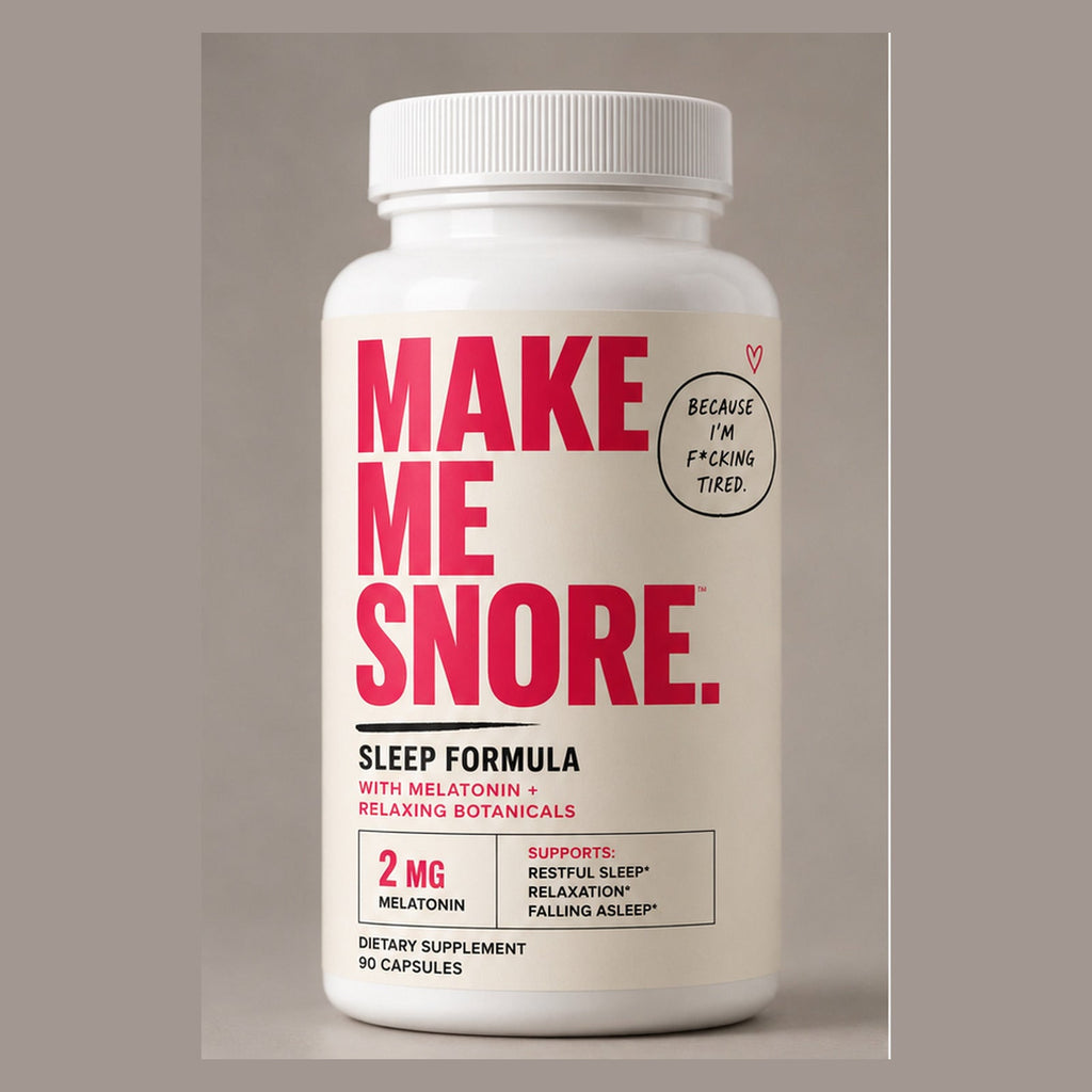 Make Me Snore Sleep Formula, three bottles, 60 capsules each